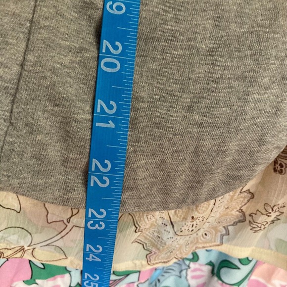 Gap Jacket Womens Sz 0 Heather Gray White Stripe Cotton Knit Stretch‎ - Picture 8 of 8